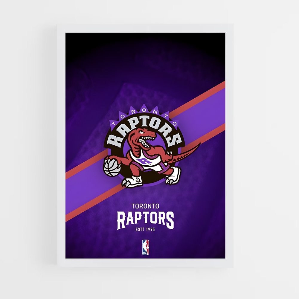 Poster Purple Raptors – affiche Basketball (vue 3)